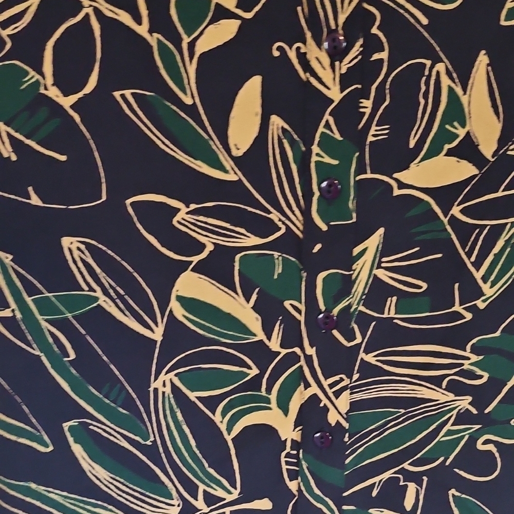 Pendleton Black And Green Botanical Button Down S… - image 3